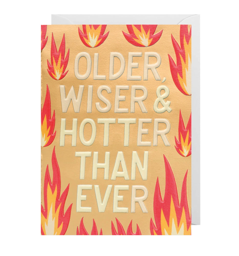 Karte Older Wiser Hotter