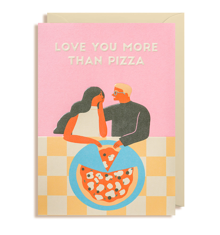 Karte Love You More Than Pizza