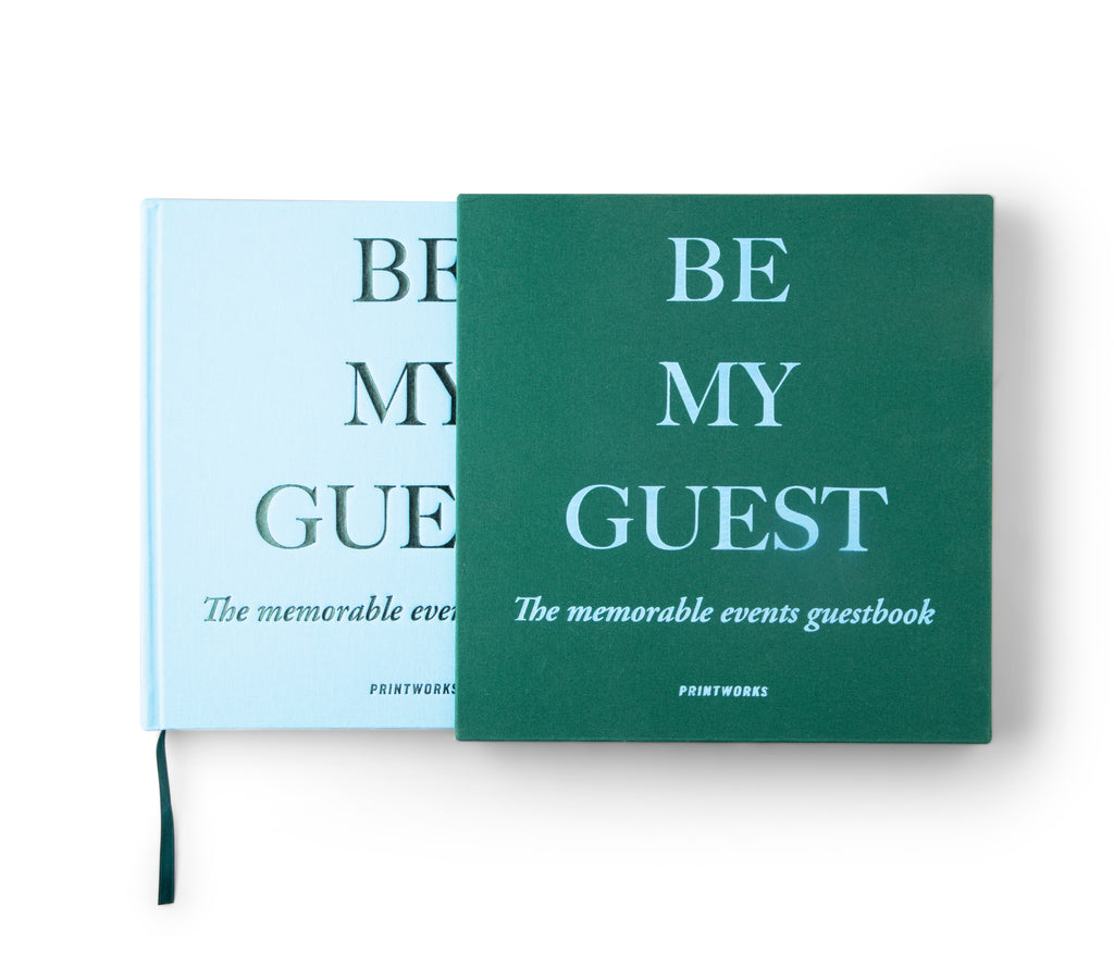 Gästebuch Be My Guest green/blue
